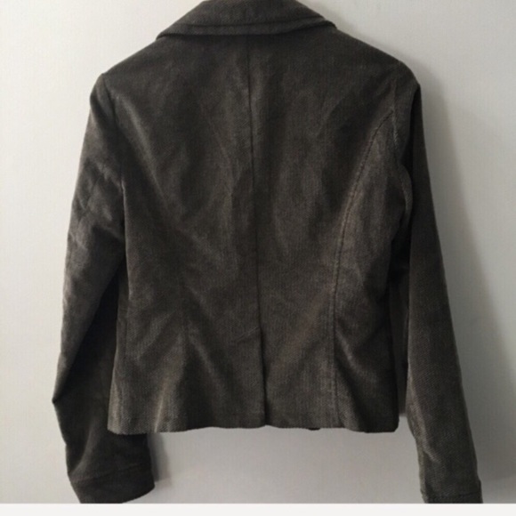 DKNY JEANS velvety cord double collar blazer - Picture 3 of 5